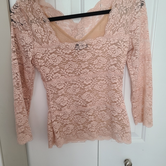 BEBE PINK WITH NUDE UNDERLAY - Picture 4 of 6